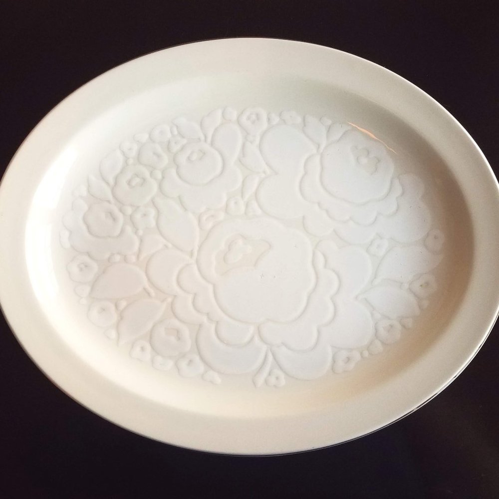 Vintage Stonehenge "Winter" Oval Serving Platter